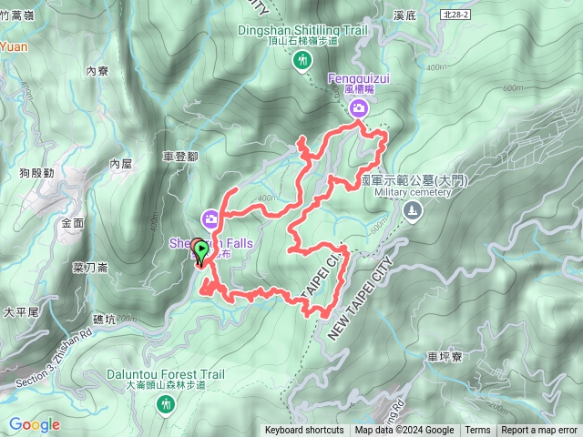 梅花山5峰+雙溪山系O型（梅花山西南峰、梅花山南峰、梅花山、梅花山西峰、梅花山北峰、雙溪山西南峰、雙溪山東北峰、雙溪山、內雙溪山）