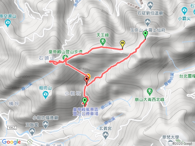 皇帝殿「西峰往東峰o型路線」