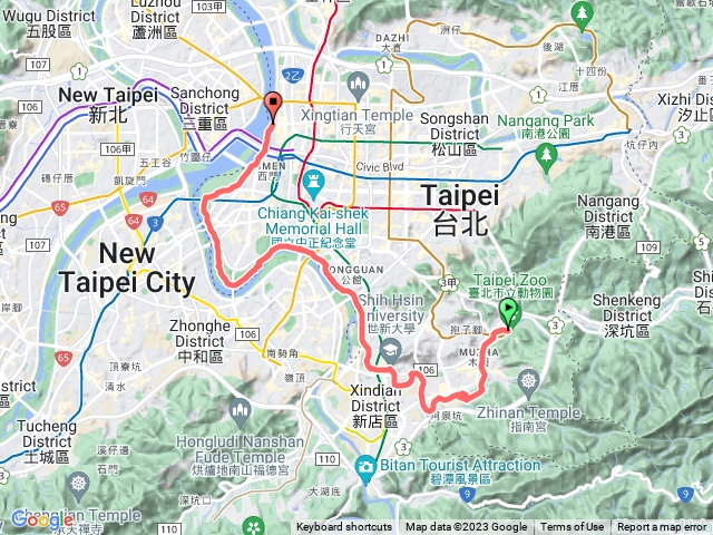 木柵動物園站至大道程