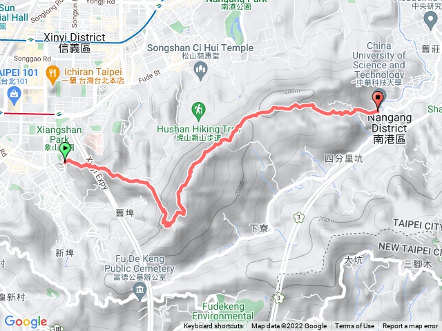 象山縱走中華科大