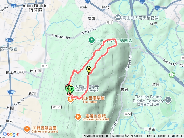 大崗山超峰寺盤龍峽谷6K環狀預覽圖
