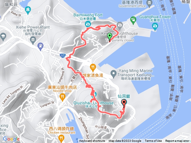 基隆燈塔-白米甕尖-球子山燈塔-仙洞巖