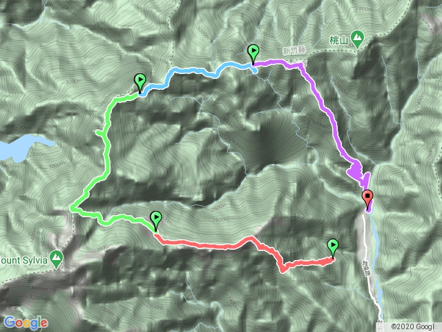 聖稜線~逆O聖~雪山進池有出~~ 新達水源