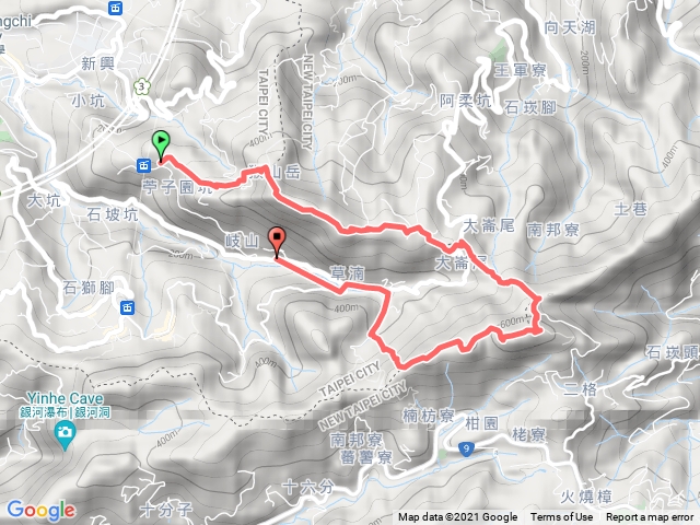 猴山岳-二格山-南邦寮：3/4圈O型到草湳公車站