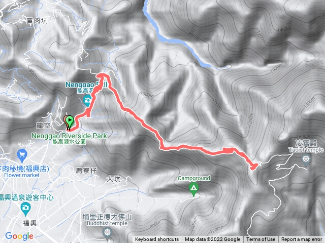 能高瀑布到西關刀山北峰