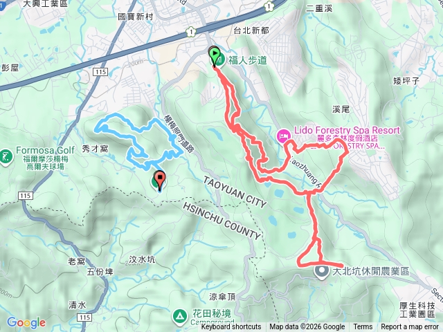 20260110楊梅福人步道-老坑山-保甲古道-東森山林步道-小楊梅步道-秀才步道茶園段