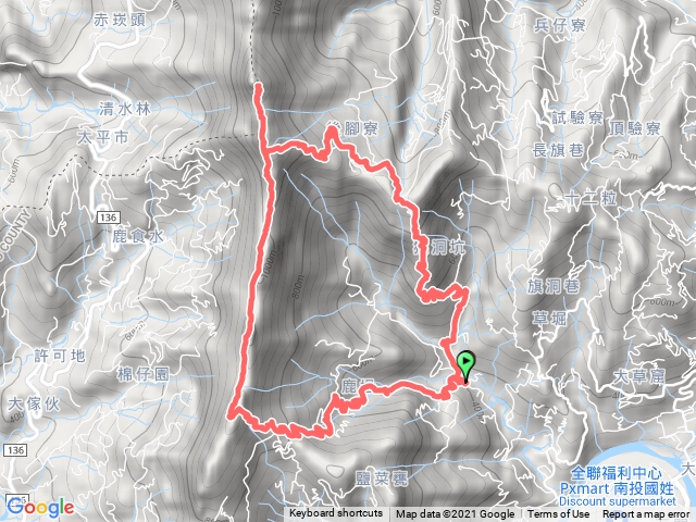 大橫屏山O走（野徑）