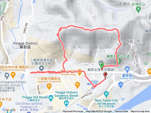 鶯歌區孫龍步道到福正宮