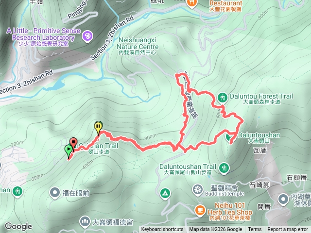 翠山步道。大崙頭山