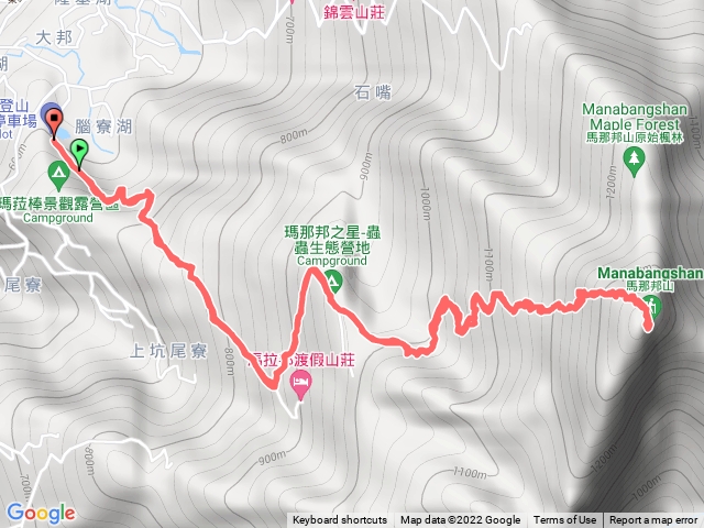 馬那邦山南線登山路線