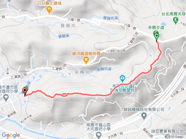 羊稠步道來回（嘿嘿嘿）