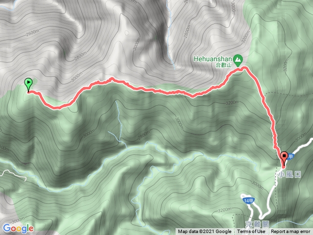 20210501合歡西峰回程(經合歡北峰)