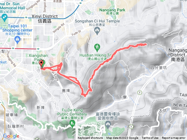 象山-拇指山-九五峰-中華科技大學來回