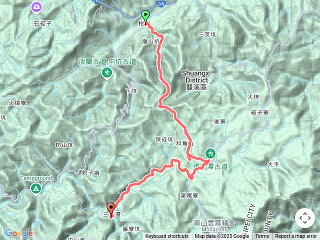 淡蘭中路第四段：威惠廟-崩山坑古道-泰平國小-北勢溪古道-三水潭土地公廟預覽圖