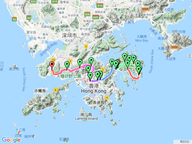 [香港] 麥理浩徑，100K全段連走，五天四夜