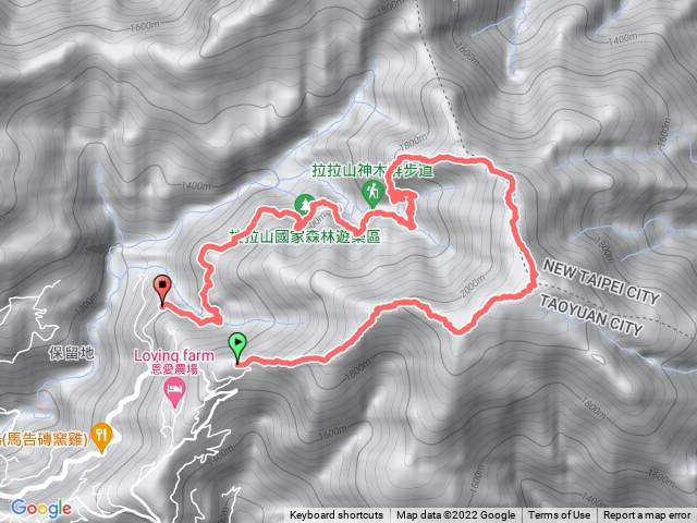 塔曼山、拉拉山神木區