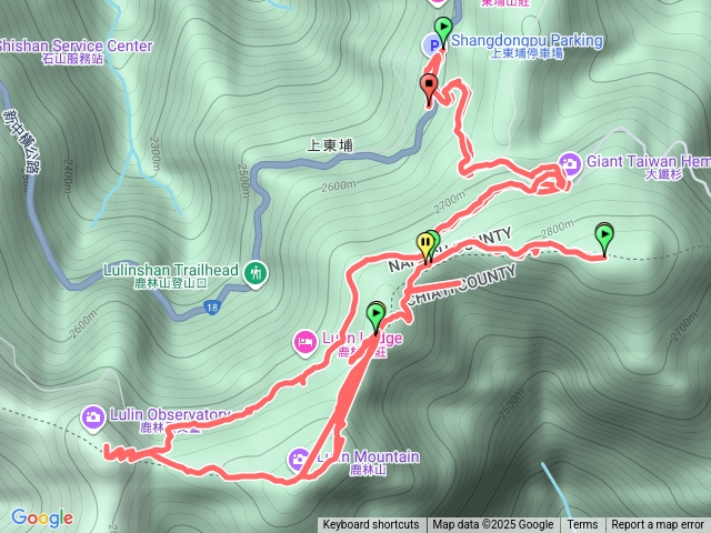 麟趾山、鹿林山縱走