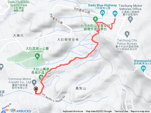 大肚萬里長城步道