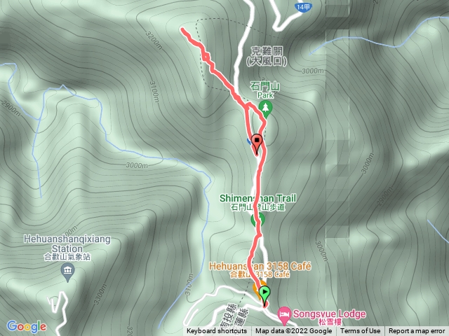 石門、合歡尖、哈哈山