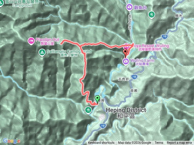 馬武霸山及馬武霸主峰往返再下武陵農場預覽圖