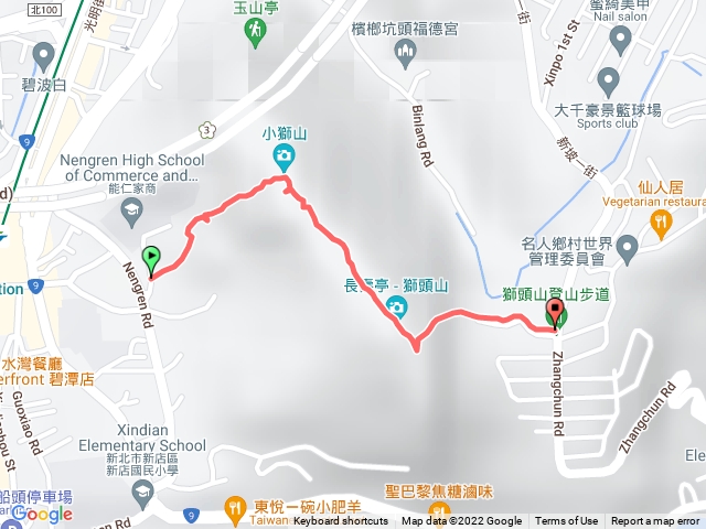 獅頭山步道（能仁家商入大地世紀出）