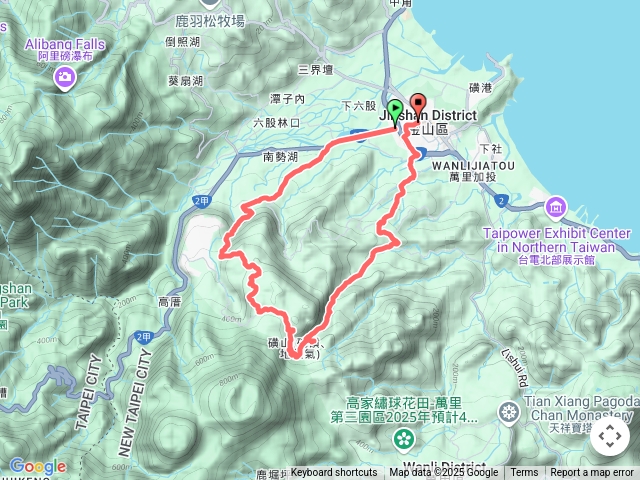 2022-02-27   金山～南勢湖古道～大孔尾步道～磺嘴山地熱口O繞