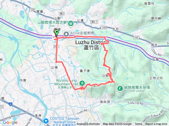 20251228 蘆竹五鼻O型健行(捷運山鼻站.南天宮.南崁山.五酒桶山.崙頭福德祠.機捷路)預覽圖