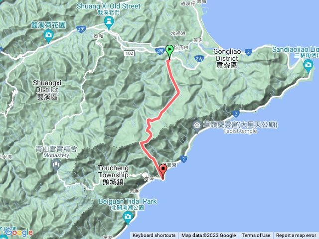 內寮桃源谷道大溪漁港