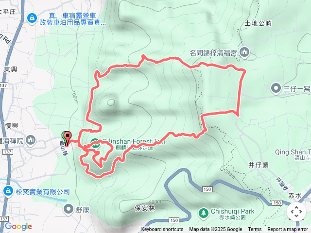 田中大小劍內樹尾山麒麟山步道