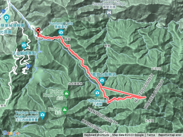 20231111八通關山+秀姑巒山單攻失敗
