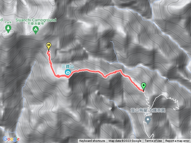 2023-02-25 白姑大山登山口經三錐山到4.1K營地