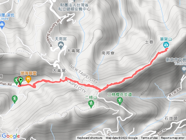 草湳走筆架山南北峰
