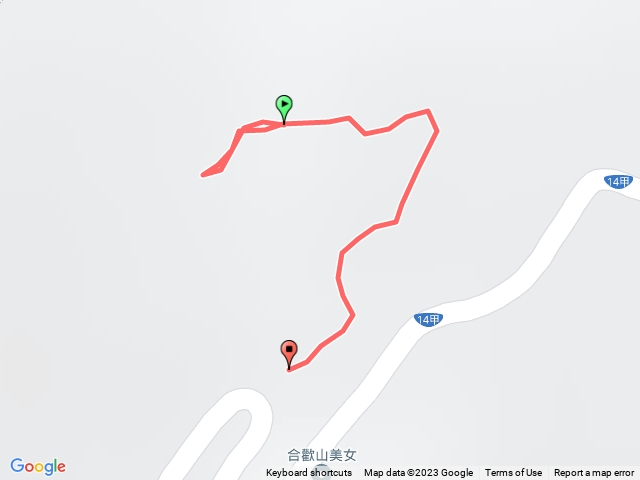 台14甲39.2K轉彎處旁邊山徑