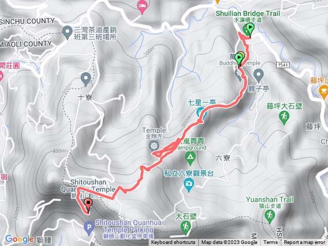 獅山古道獅尾至勸化堂單程