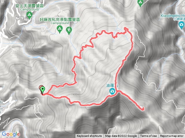 油羅山，第1登山口進第3出