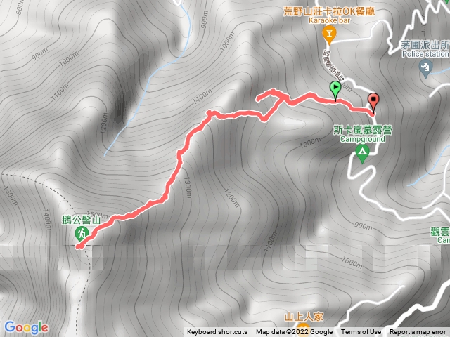 鵝公髻山第二登山口