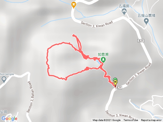 柯子林山，金明山，如意湖。影片拍攝環形