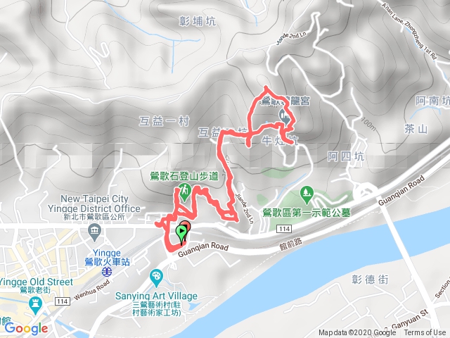 孫龍步道，鶯歌石，牛灶坑山，碧龍宮，北鷹公園，承天農林禪寺