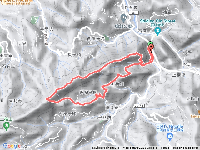 筆架連峰摸乳巷古道