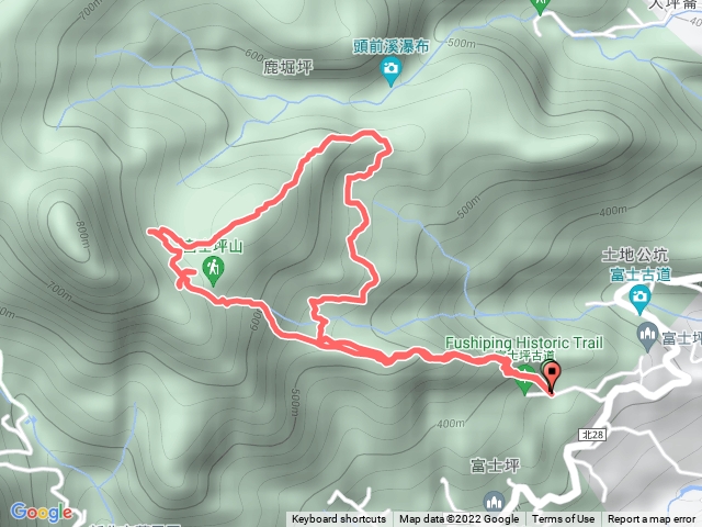 陽明山大尖茶行遺址大尖山東峰富士坪山