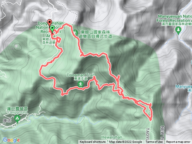 東眼山東滿步道拉卡山