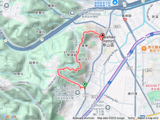 瓊仔湖山尖凍山連走