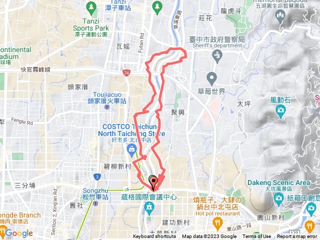 旱溪河堤路跑