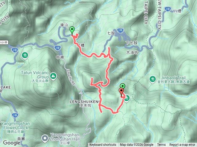 115/8/1-馬崗縱走（*馬槽山*七股山*雞心崙*擎天崗山）