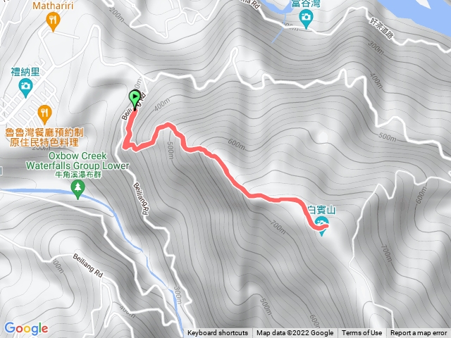 白賓山來回縱走各二次
