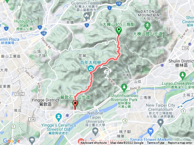 大棟山-石灰坑山-望湖山-百年大榕樹-鶯歌石