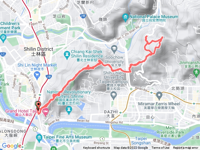 士林雙劍來回（劍潭，文間，劍南山）