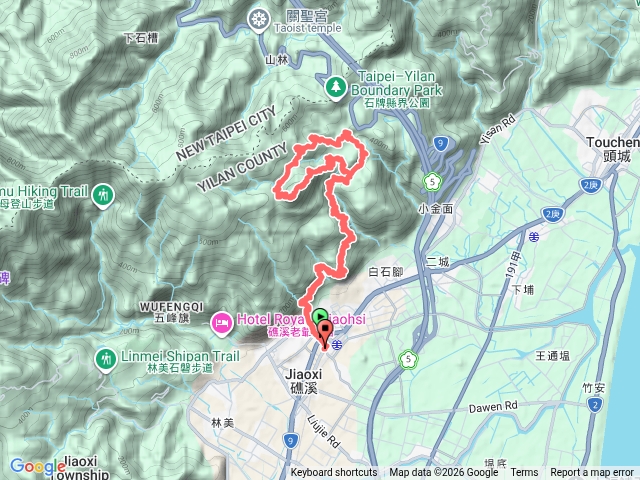 礁溪跑馬古道，迴音谷瀑布，鵲子山預覽圖