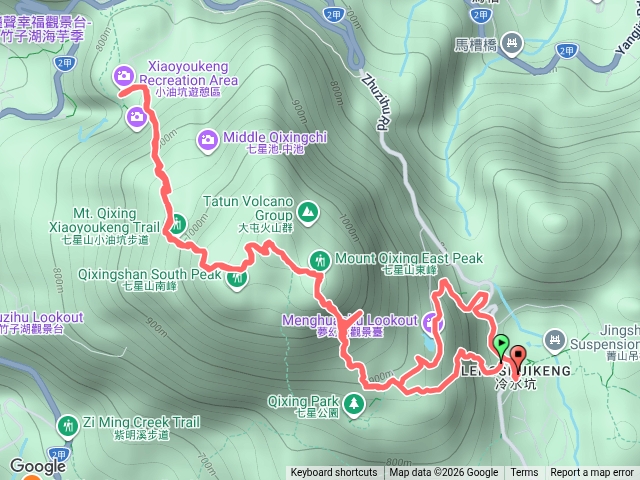 冷水坑小油坑七星山