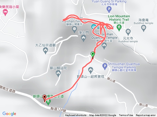 獅山古道上獅頭山